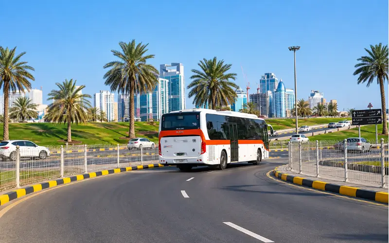 Al Jubail Bus Station with Dubai bus routes from Al Jubail.