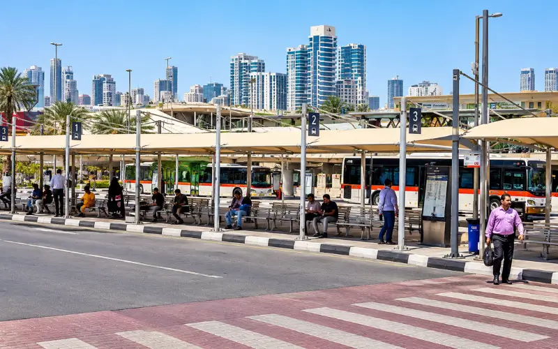 Passenger waiting areas at Al Jubail Bus Station