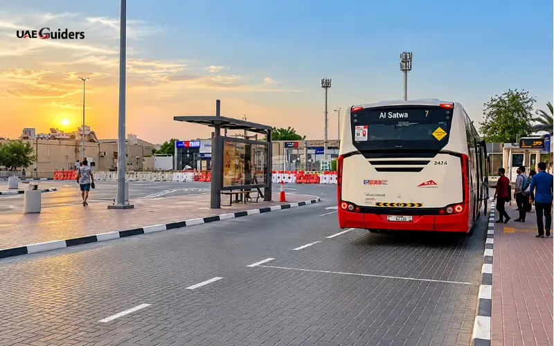 Al Quoz Industrial Area 4 public transport and bus access.