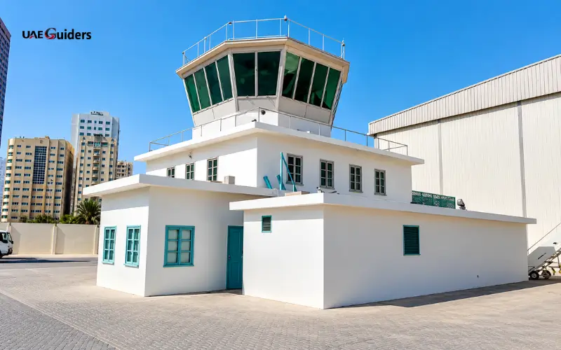 Al Mahatta Museum near the park featuring its historic airport control tower.